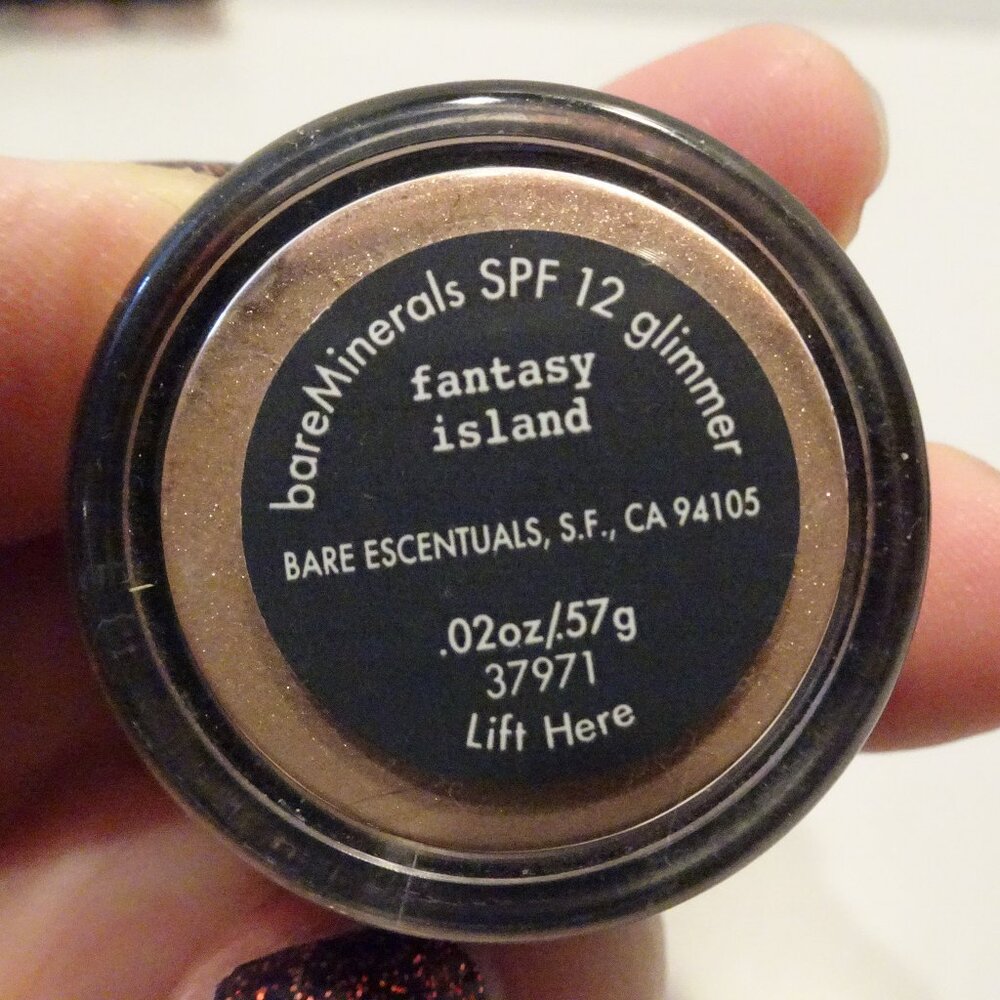 i.d. bareMinerals SPF 12 Glimmer Loose Powder FANTASY ISLAND .02 oz .57 g NEW
